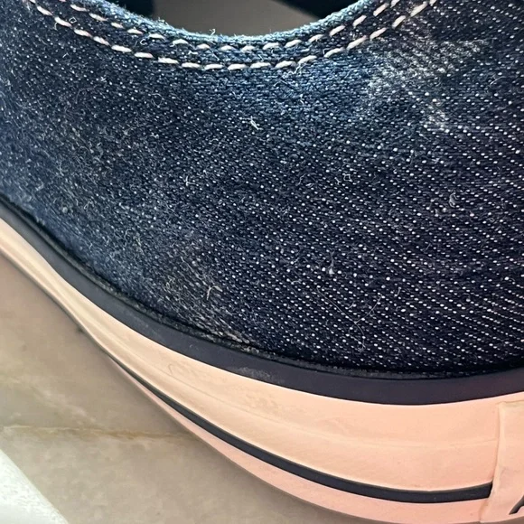 CHUCK TAYLOR CONVERSE DENIM FLAG SNEAKERS STARS STRIPES 4th JULY Mens 9.5 /W11.5 - Picture 16 of 16